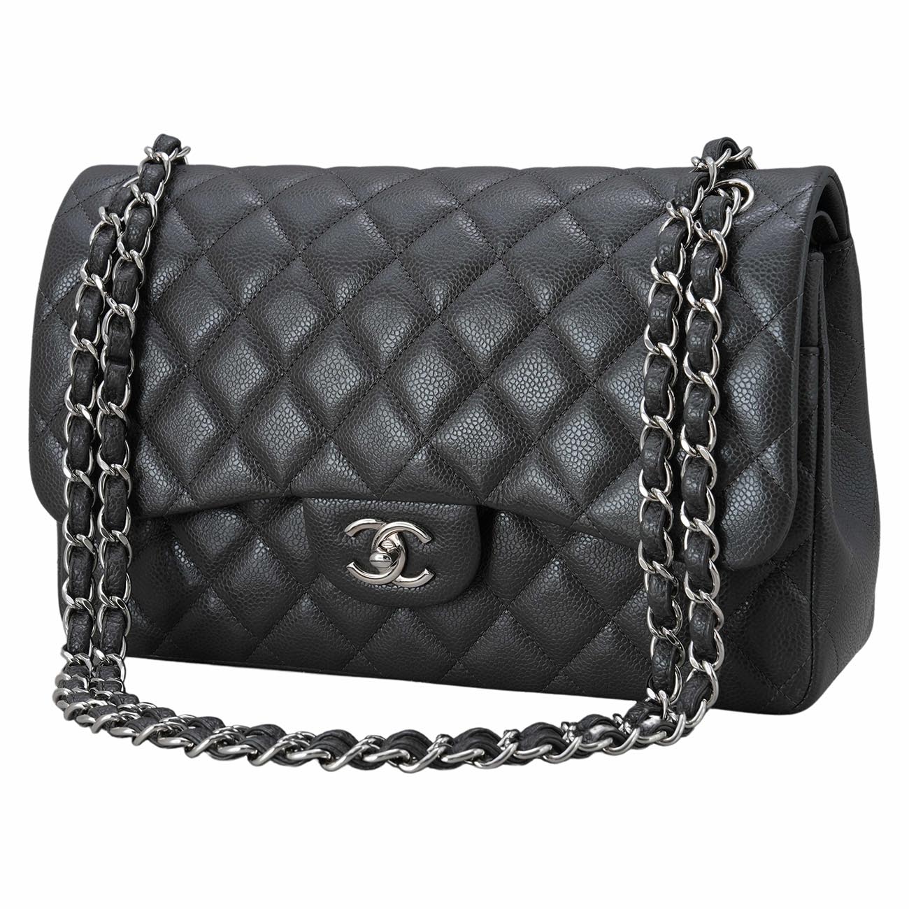 CHANEL(USED)샤넬 클래식 캐비어 라지 플랩백
