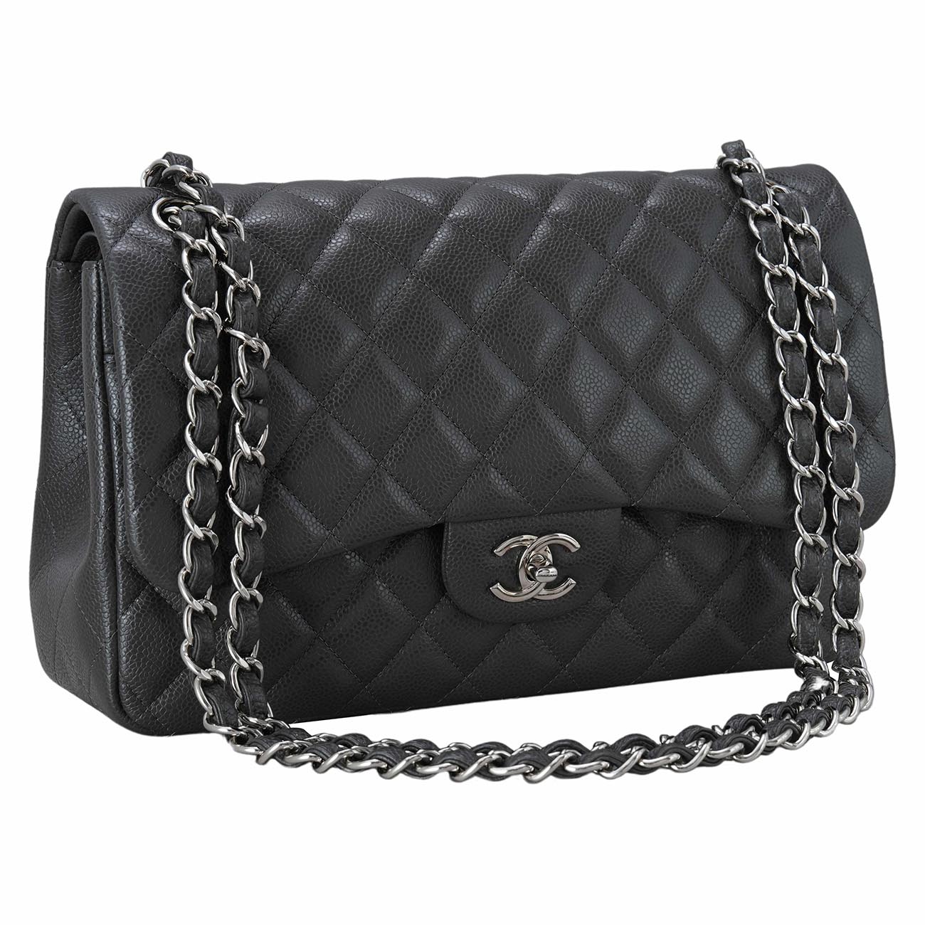 CHANEL(USED)샤넬 클래식 캐비어 라지 플랩백