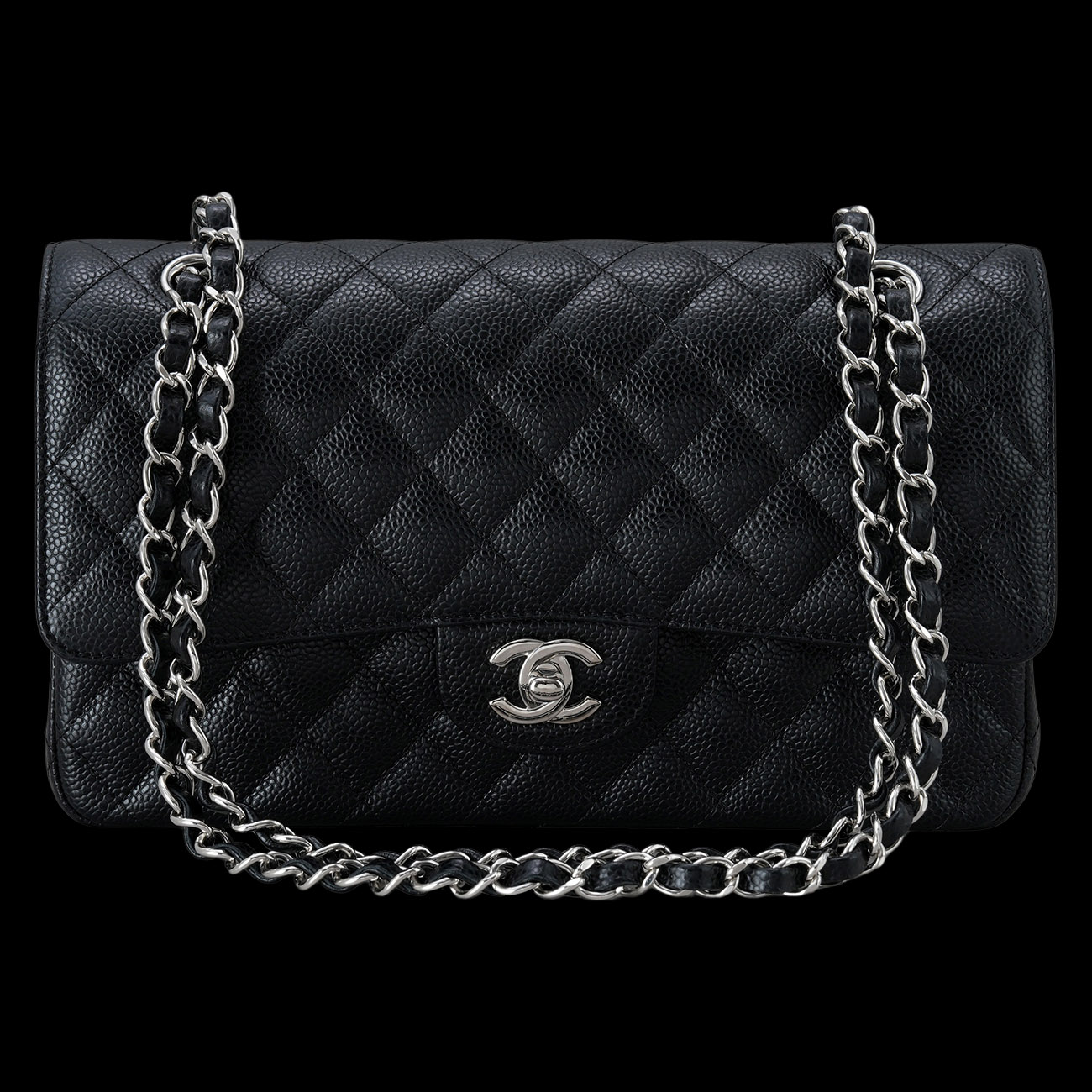 CHANEL(USED)샤넬 캐비어 클래식 미듐 플랩백