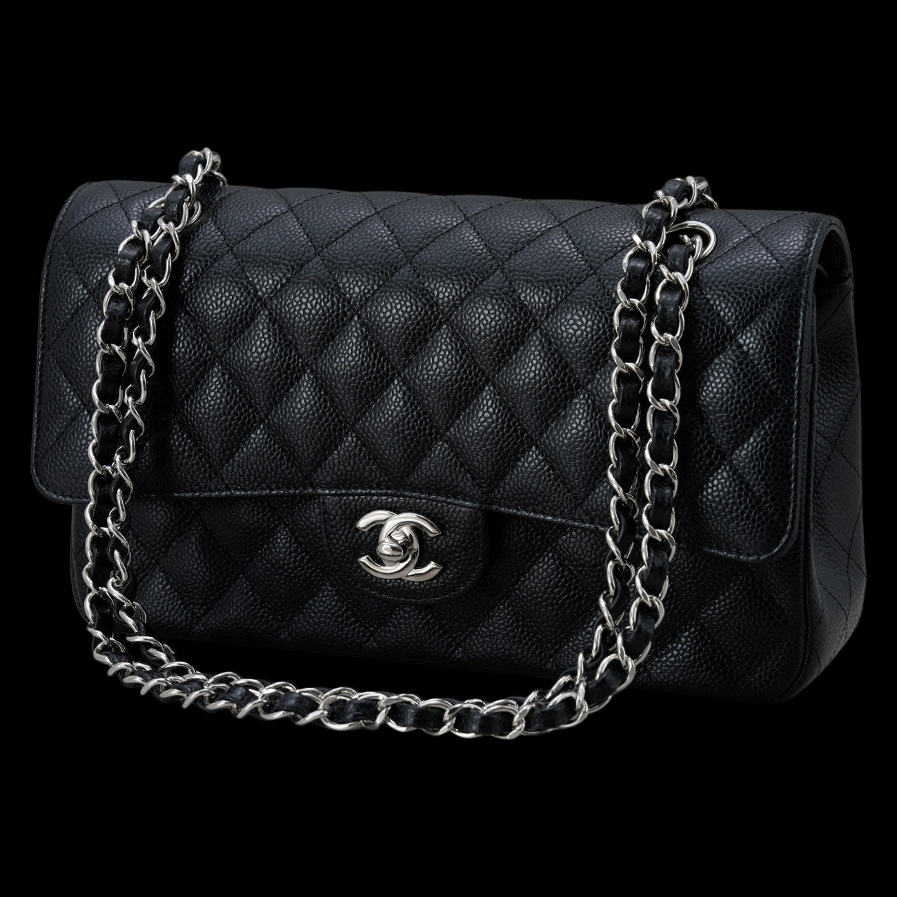 CHANEL(USED)샤넬 캐비어 클래식 미듐 플랩백