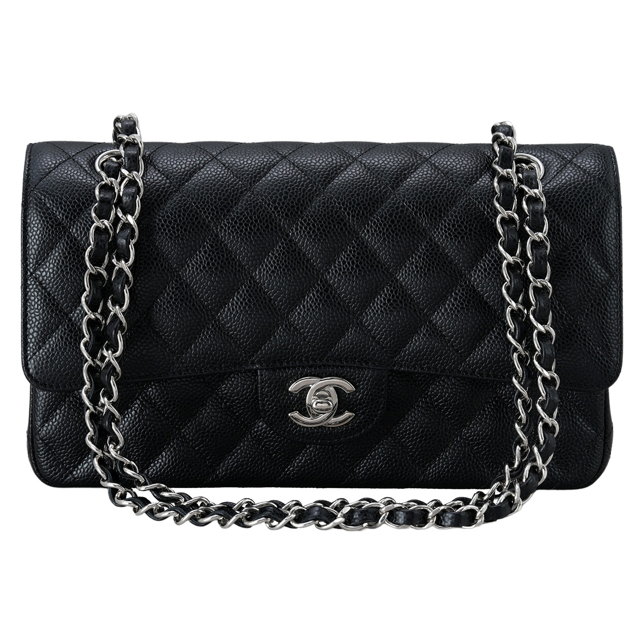 CHANEL(USED)샤넬 캐비어 클래식 미듐 플랩백