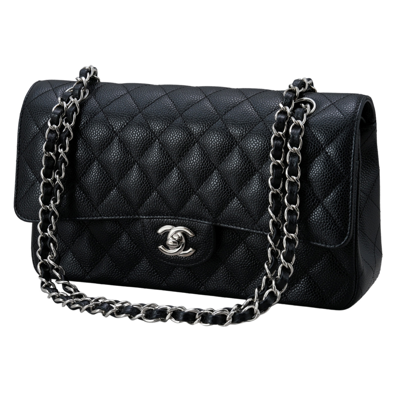CHANEL(USED)샤넬 캐비어 클래식 미듐 플랩백