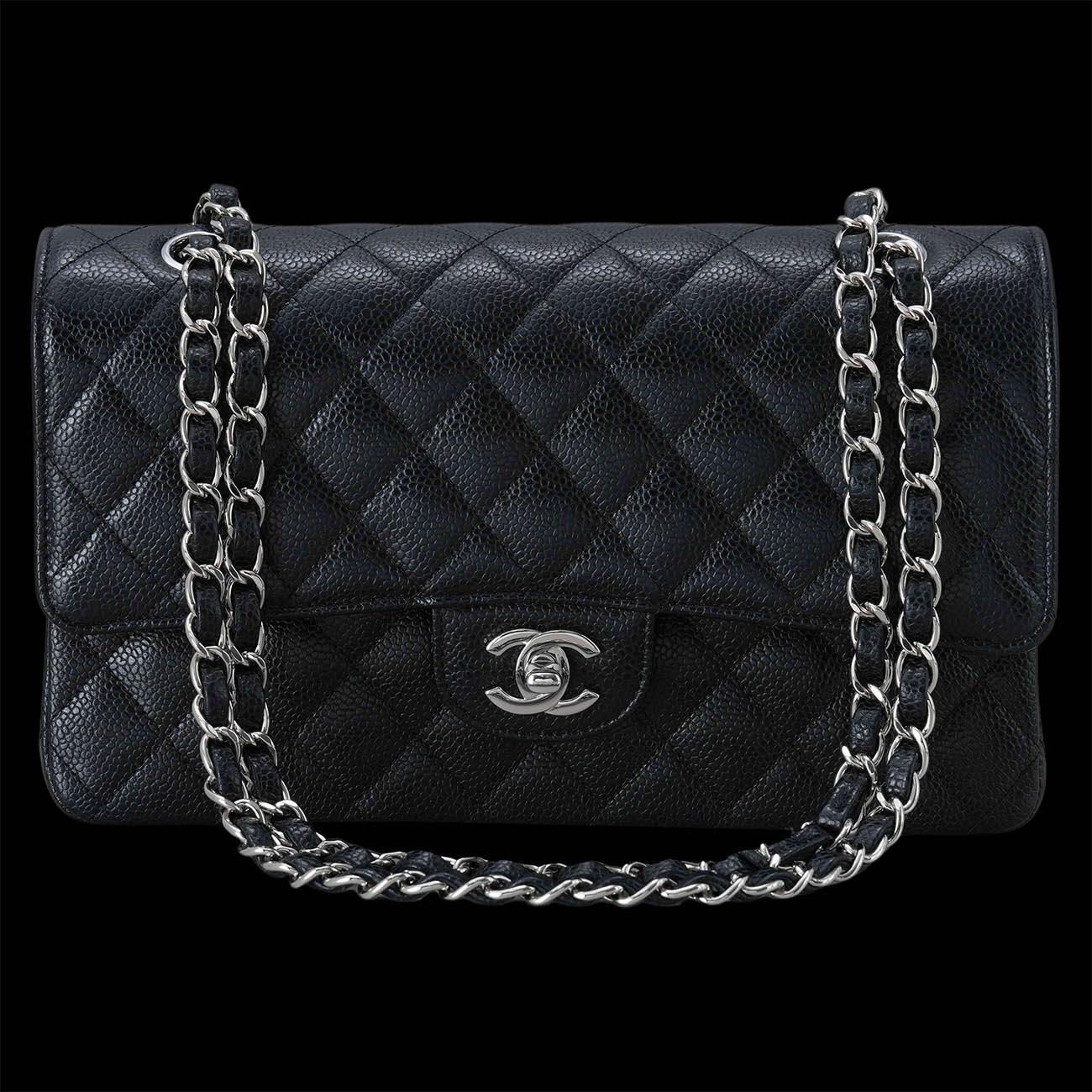 CHANEL(USED)샤넬 캐비어 클래식 미듐 플랩백
