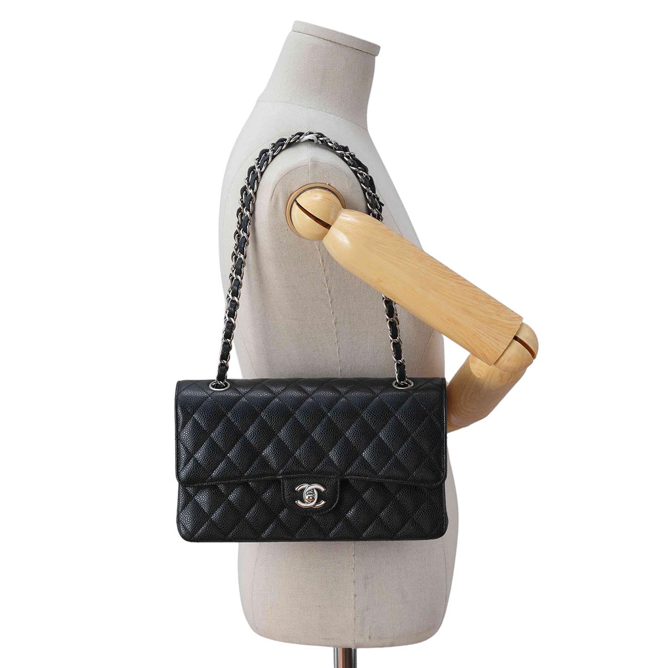 CHANEL(USED)샤넬 캐비어 클래식 미듐 플랩백