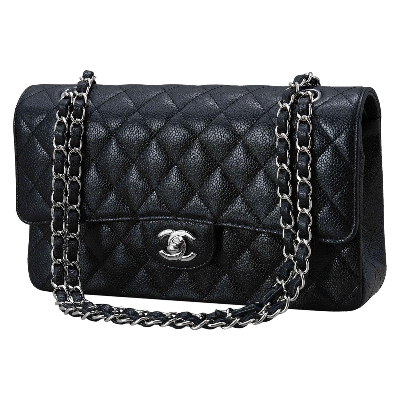 CHANEL(USED)샤넬 캐비어 클래식 미듐 플랩백