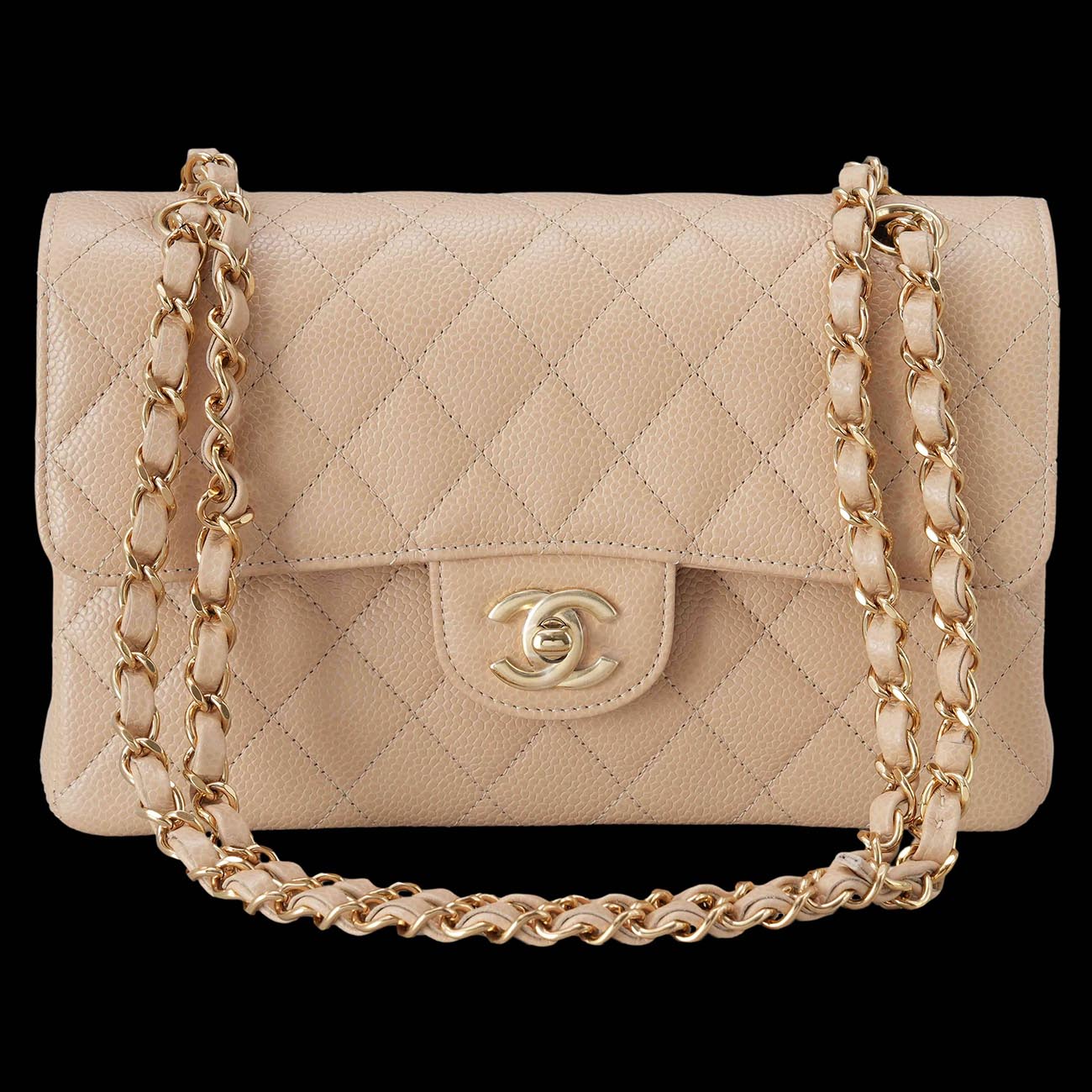 CHANEL(USED)샤넬 A01113 캐비어 클래식 스몰 플랩백