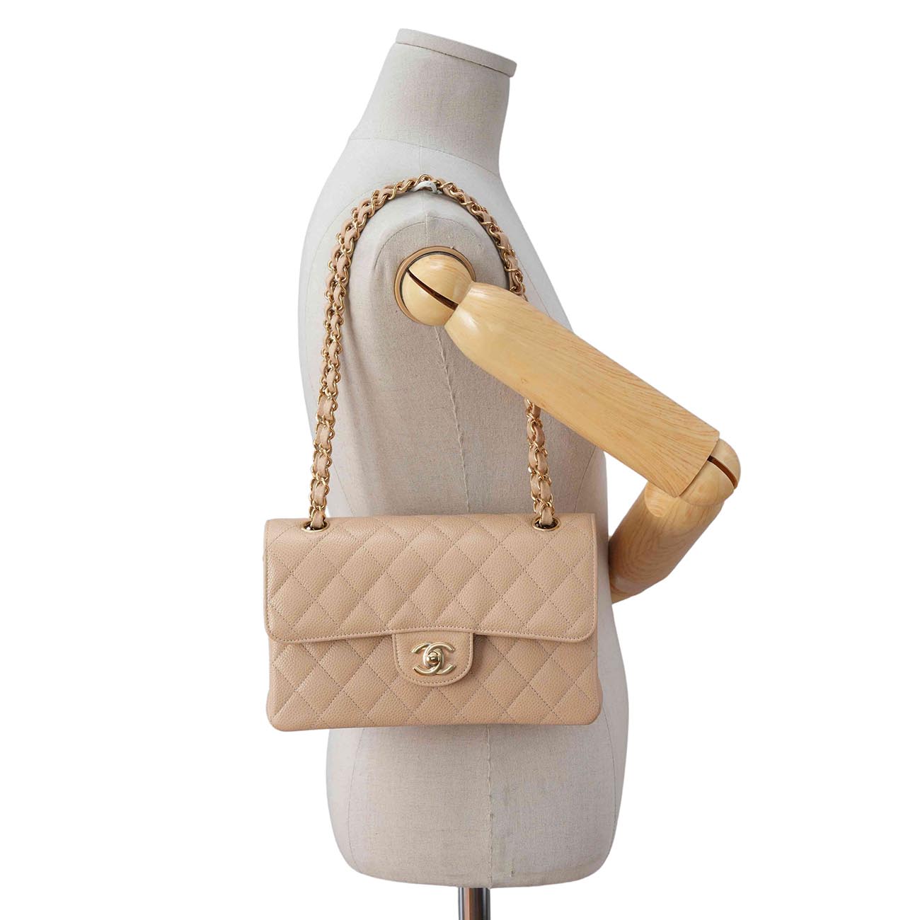 CHANEL(USED)샤넬 A01113 캐비어 클래식 스몰 플랩백