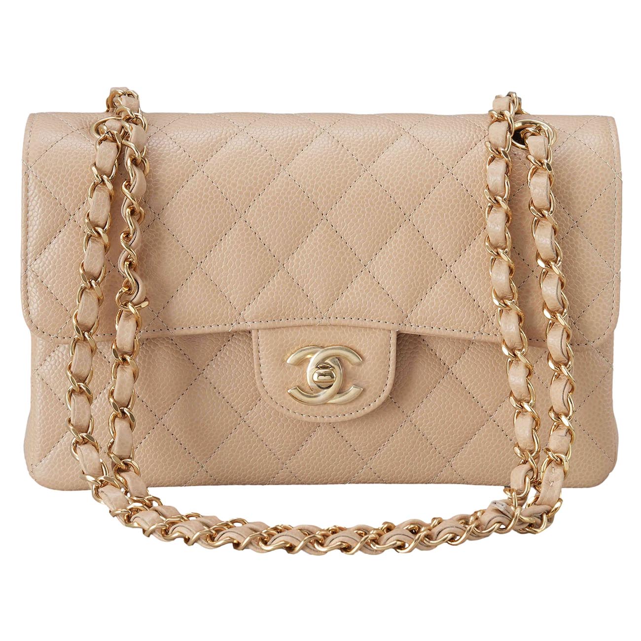 CHANEL(USED)샤넬 A01113 캐비어 클래식 스몰 플랩백