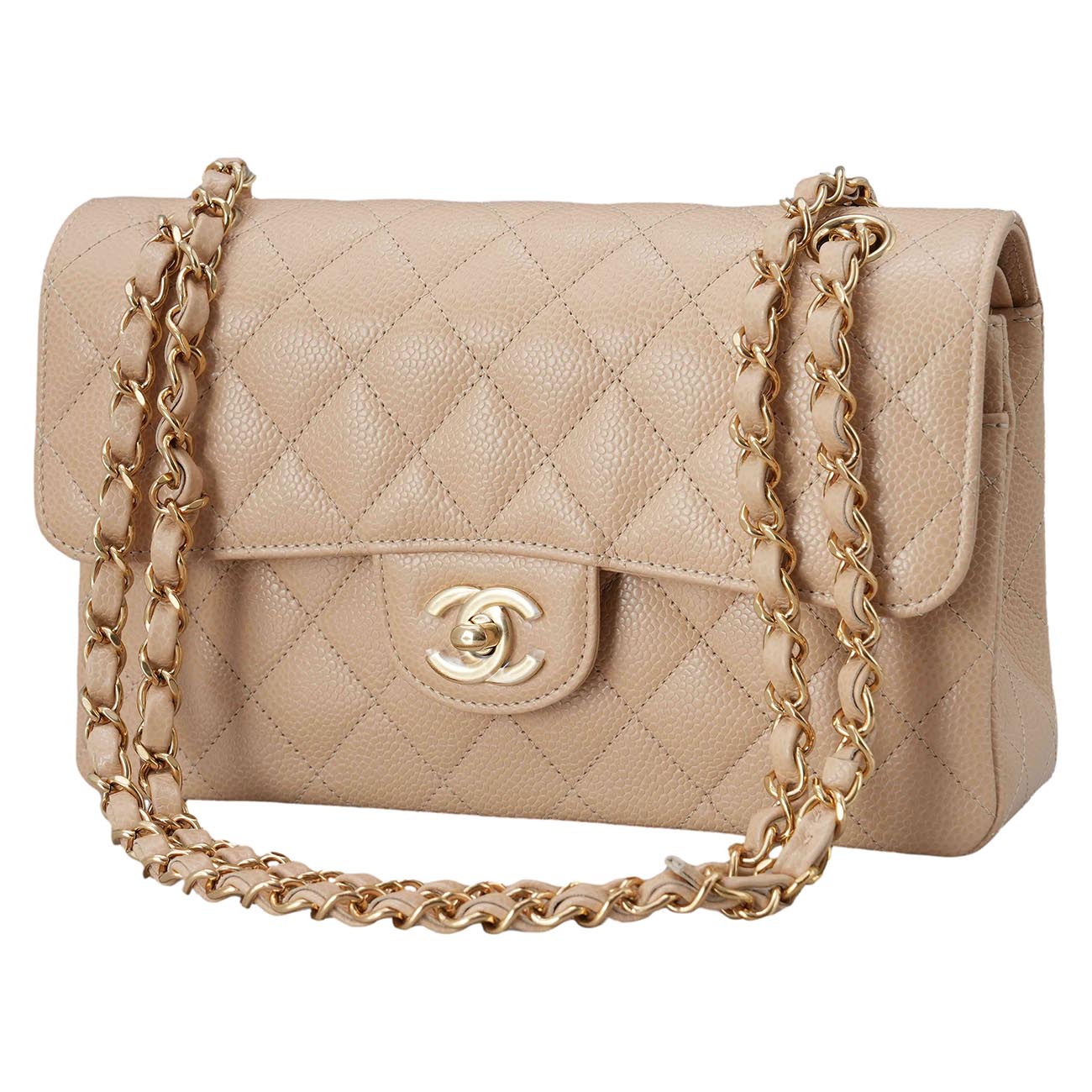 CHANEL(USED)샤넬 A01113 캐비어 클래식 스몰 플랩백