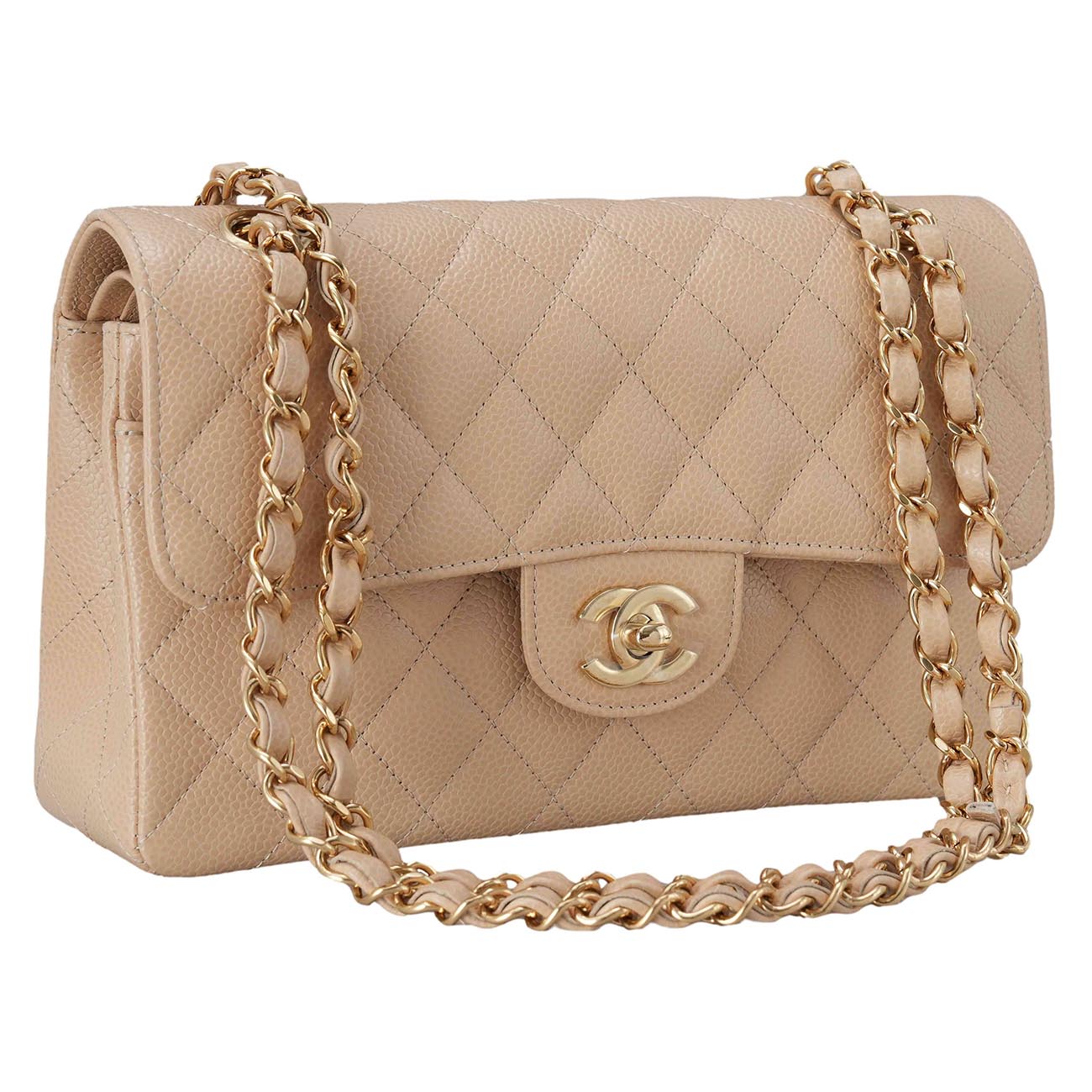 CHANEL(USED)샤넬 A01113 캐비어 클래식 스몰 플랩백
