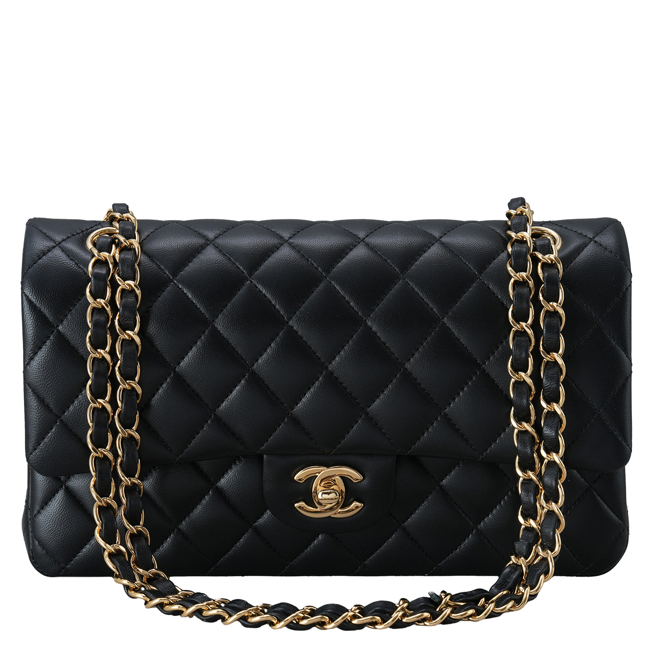 CHANEL(USED)샤넬 램스킨 클래식 미듐 플랩백