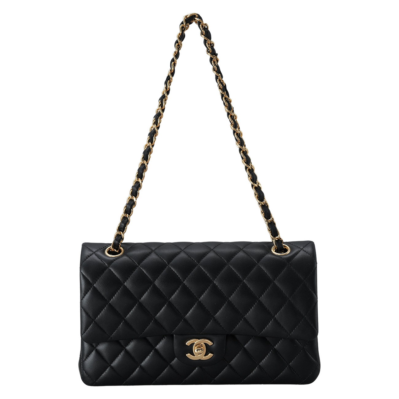 CHANEL(USED)샤넬 램스킨 클래식 미듐 플랩백