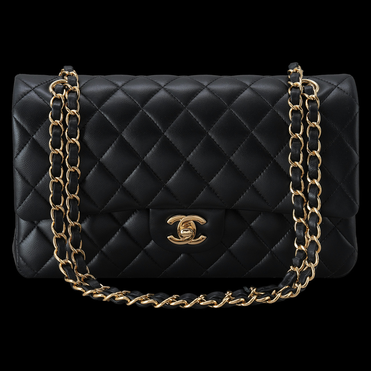 CHANEL(USED)샤넬 램스킨 클래식 미듐 플랩백