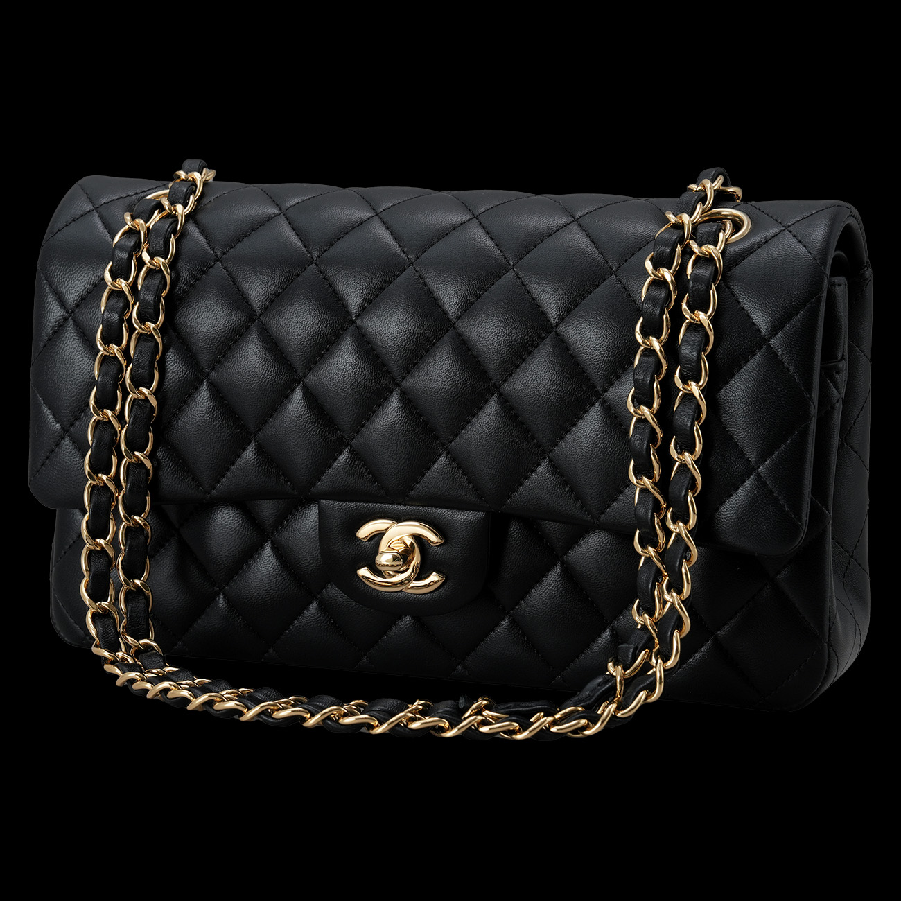 CHANEL(USED)샤넬 램스킨 클래식 미듐 플랩백