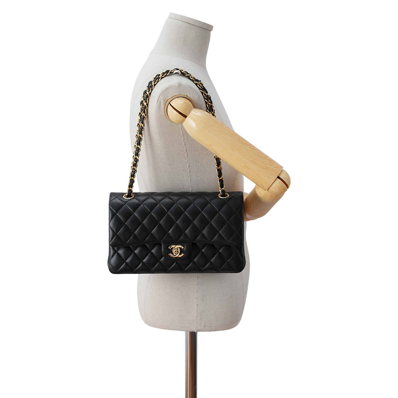 CHANEL(USED)샤넬 램스킨 클래식 미듐 플랩백
