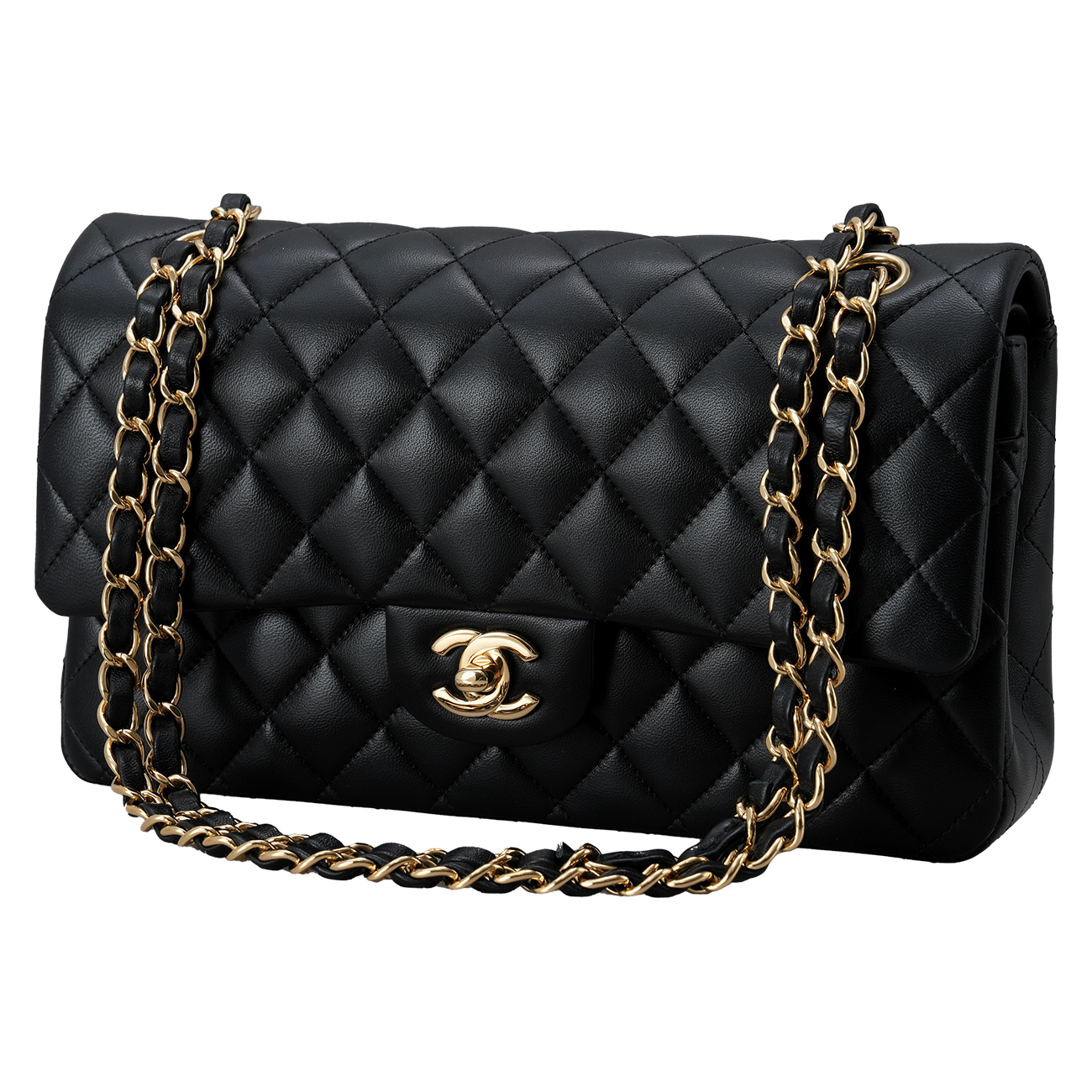 CHANEL(USED)샤넬 램스킨 클래식 미듐 플랩백