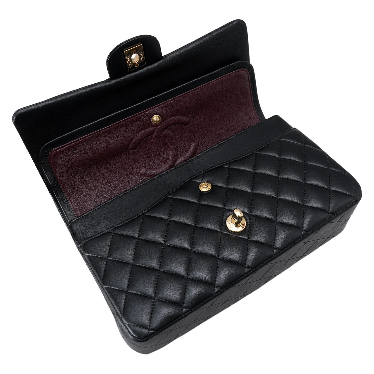 CHANEL(USED)샤넬 램스킨 클래식 미듐 플랩백