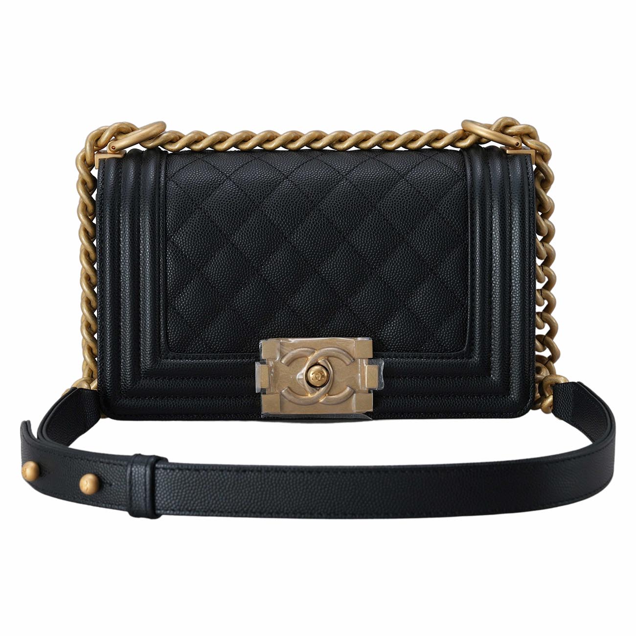 CHANEL(USED)샤넬 보이샤넬 캐비어 스몰 플랩