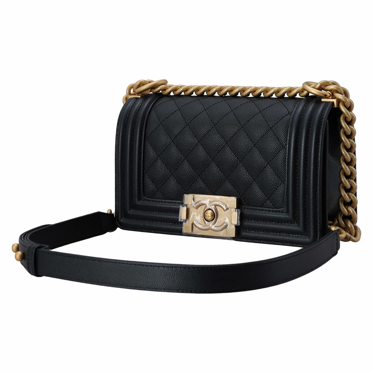 CHANEL(USED)샤넬 보이샤넬 캐비어 스몰 플랩