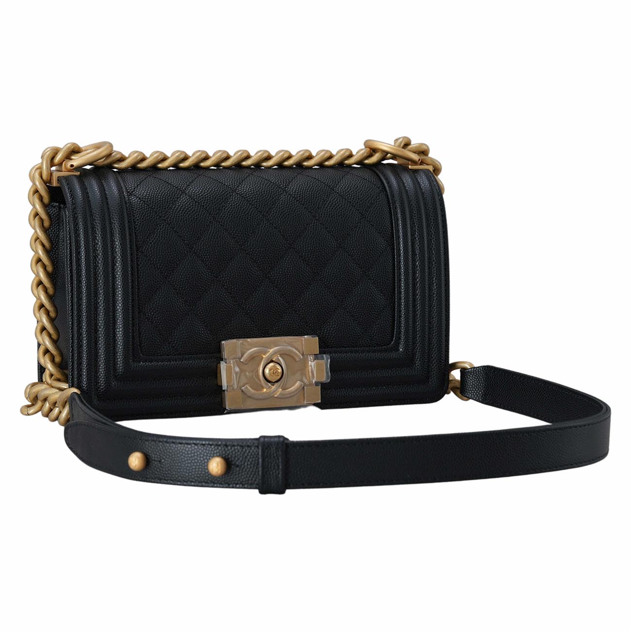 CHANEL(USED)샤넬 보이샤넬 캐비어 스몰 플랩