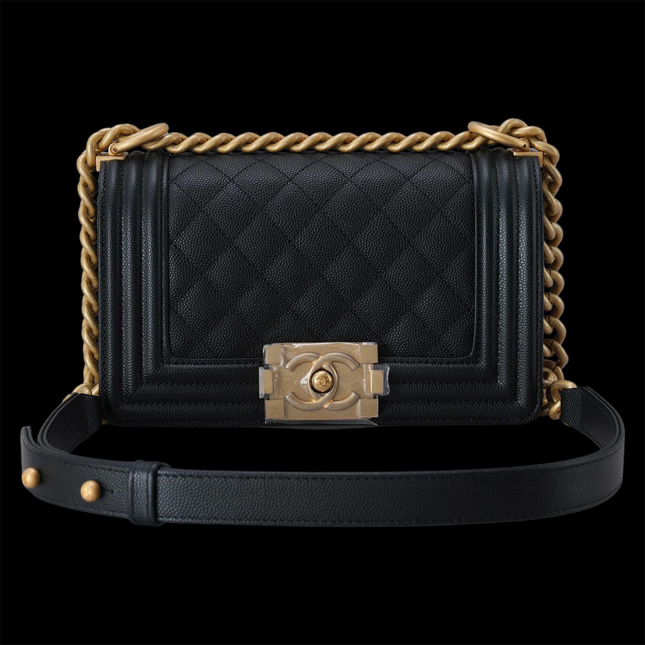 CHANEL(USED)샤넬 보이샤넬 캐비어 스몰 플랩