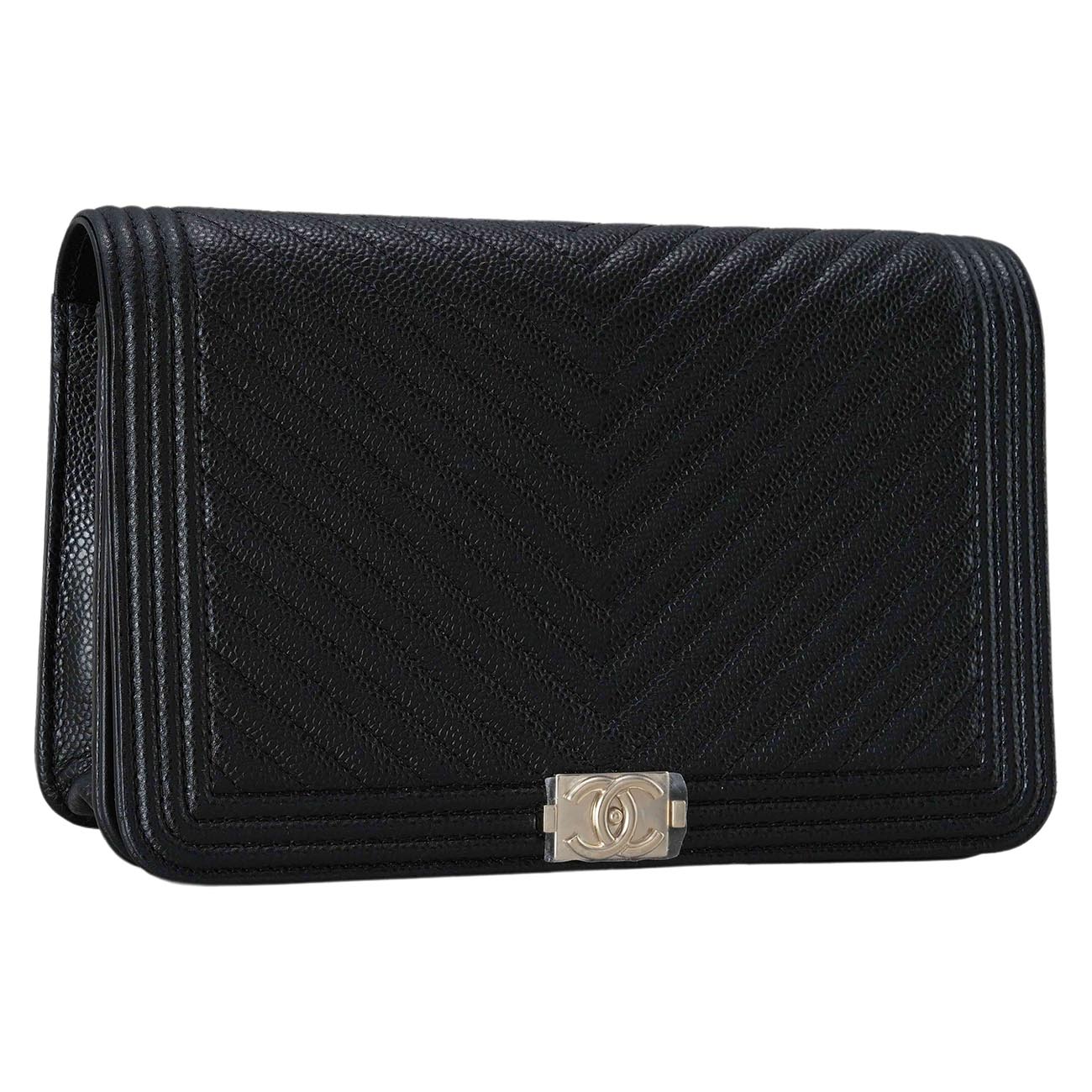 CHANEL(USED)샤넬 보이샤넬 캐비어 쉐브론 WOC