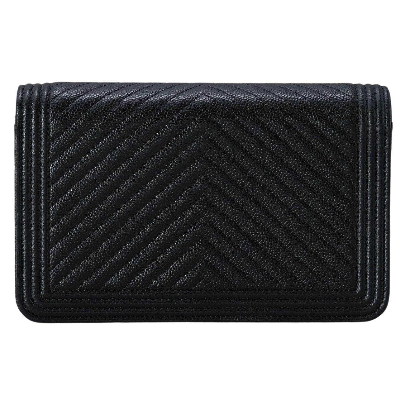 CHANEL(USED)샤넬 보이샤넬 캐비어 쉐브론 WOC
