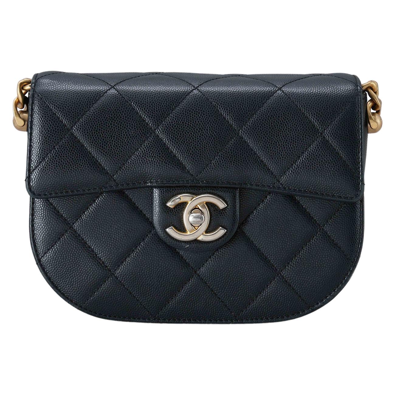 CHANEL(USED)샤넬 시즌 캐비어 플랩 체인 숄더백