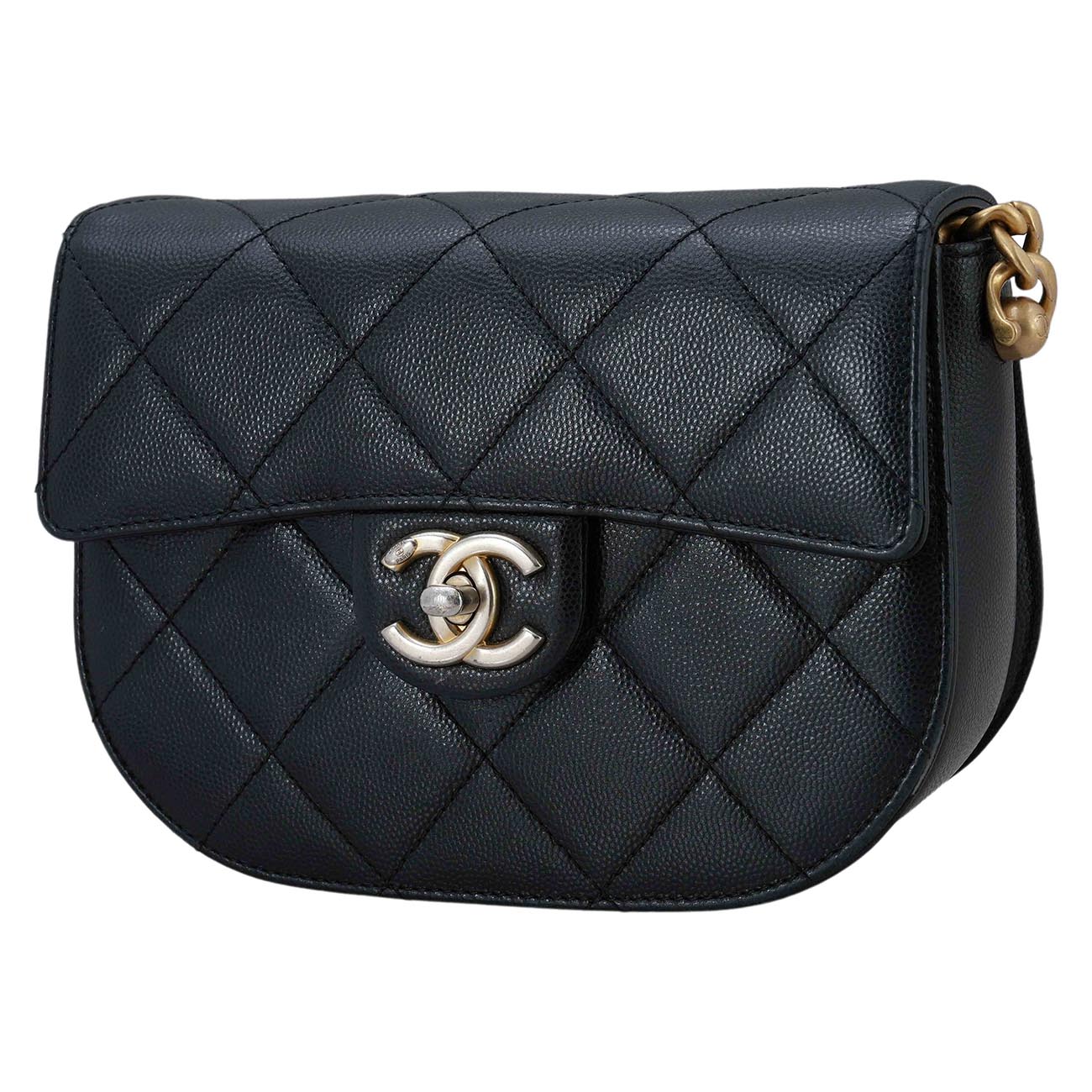 CHANEL(USED)샤넬 시즌 캐비어 플랩 체인 숄더백