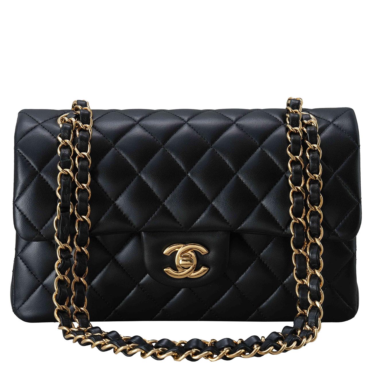 CHANEL(USED)샤넬 클래식 램스킨 스몰 블랙