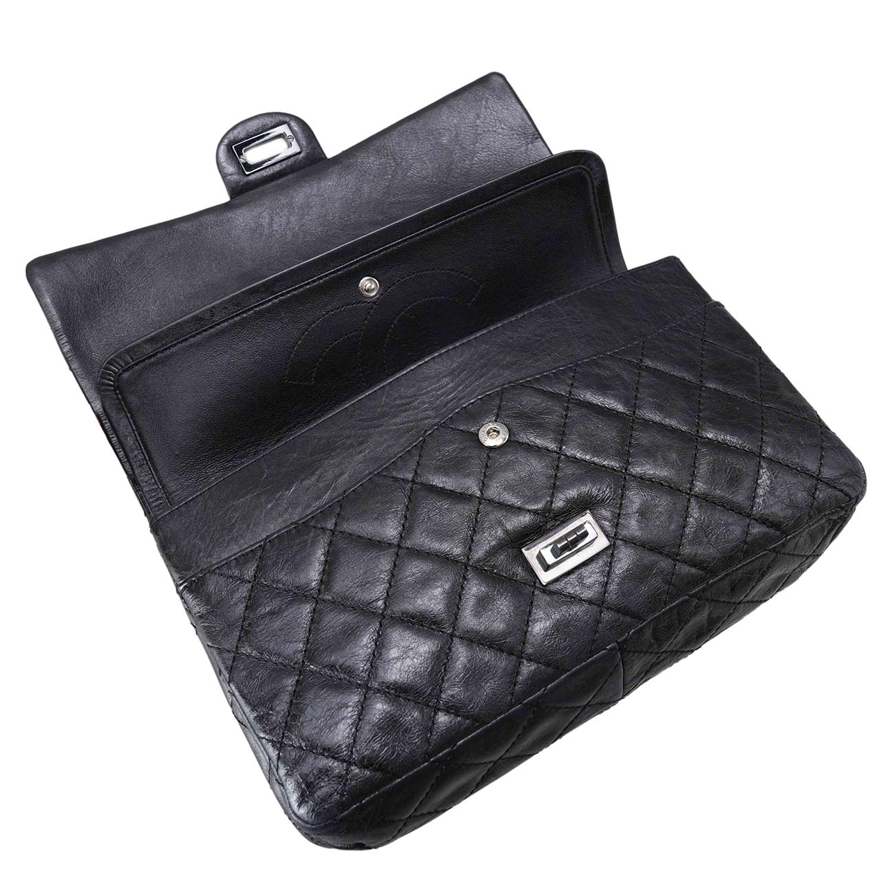 CHANEL(USED)샤넬 메탈릭 빈티지 2.55 구미듐 플랩백