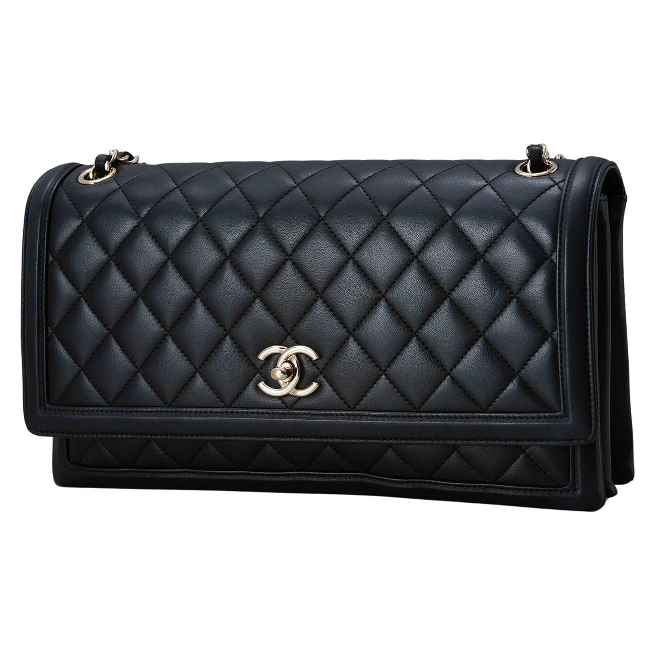 CHANEL(USED)샤넬 시즌 램스킨 플랩 체인백