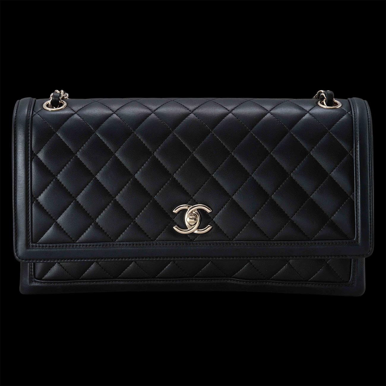 CHANEL(USED)샤넬 시즌 램스킨 플랩 체인백