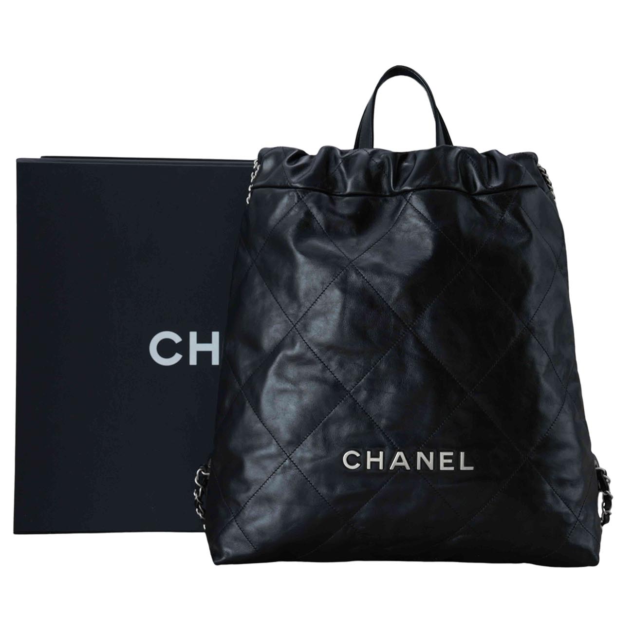 CHANEL(USED)샤넬 AS3313 22 퀼팅 탑핸들 백팩
