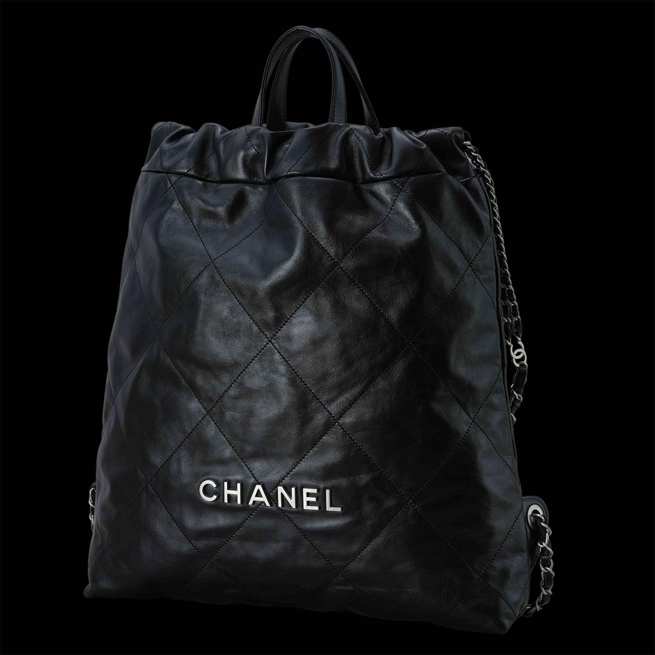 CHANEL(USED)샤넬 AS3313 22 퀼팅 탑핸들 백팩