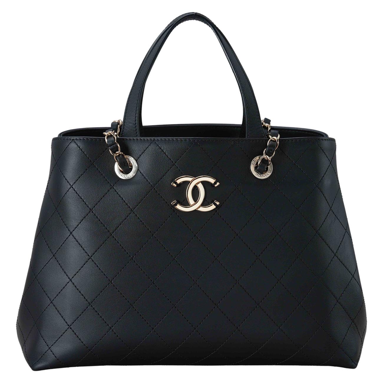 CHANEL(USED)샤넬 시즌 CC로고 체인 쇼퍼백