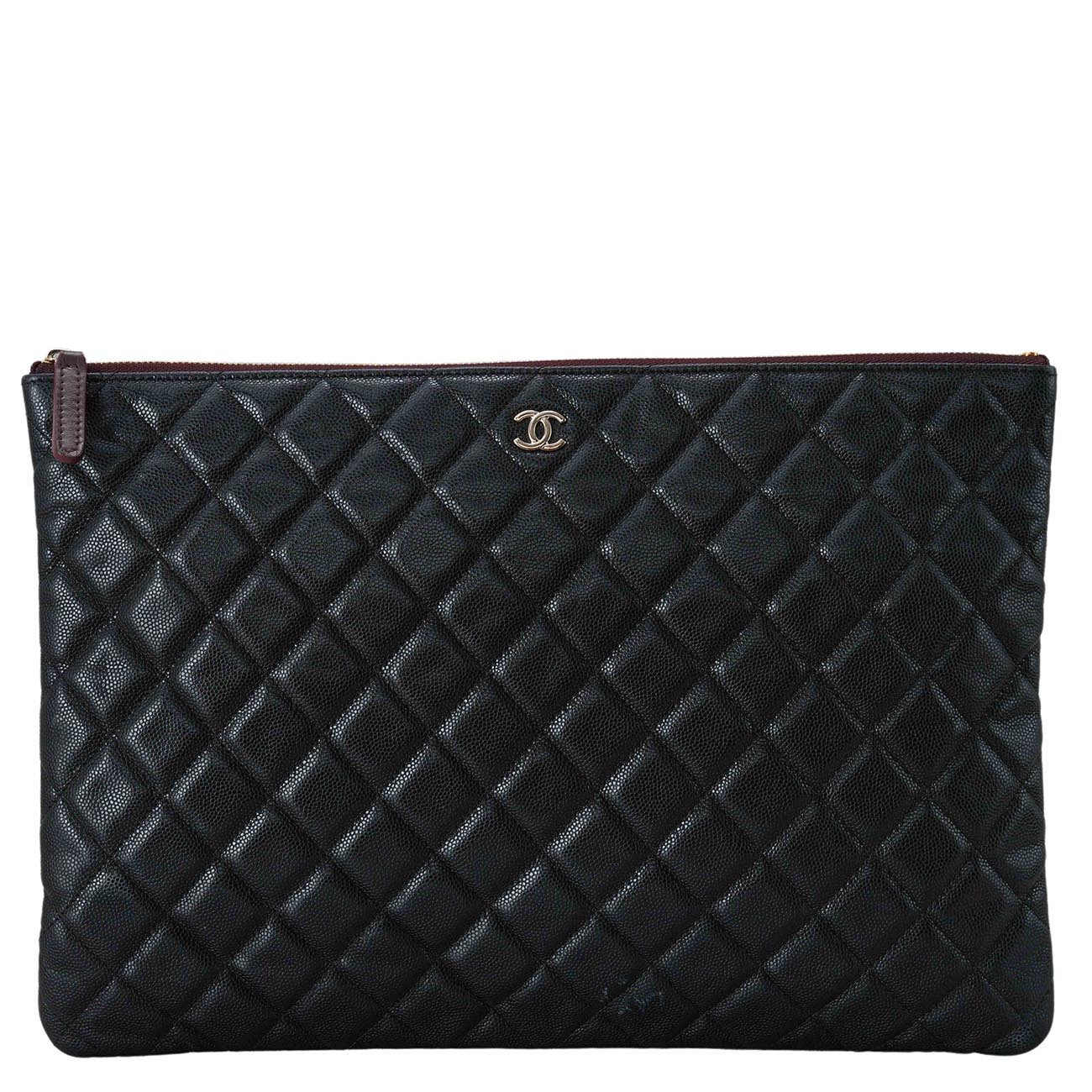 CHANEL(USED)샤넬 캐비어 클래식 라지 클러치