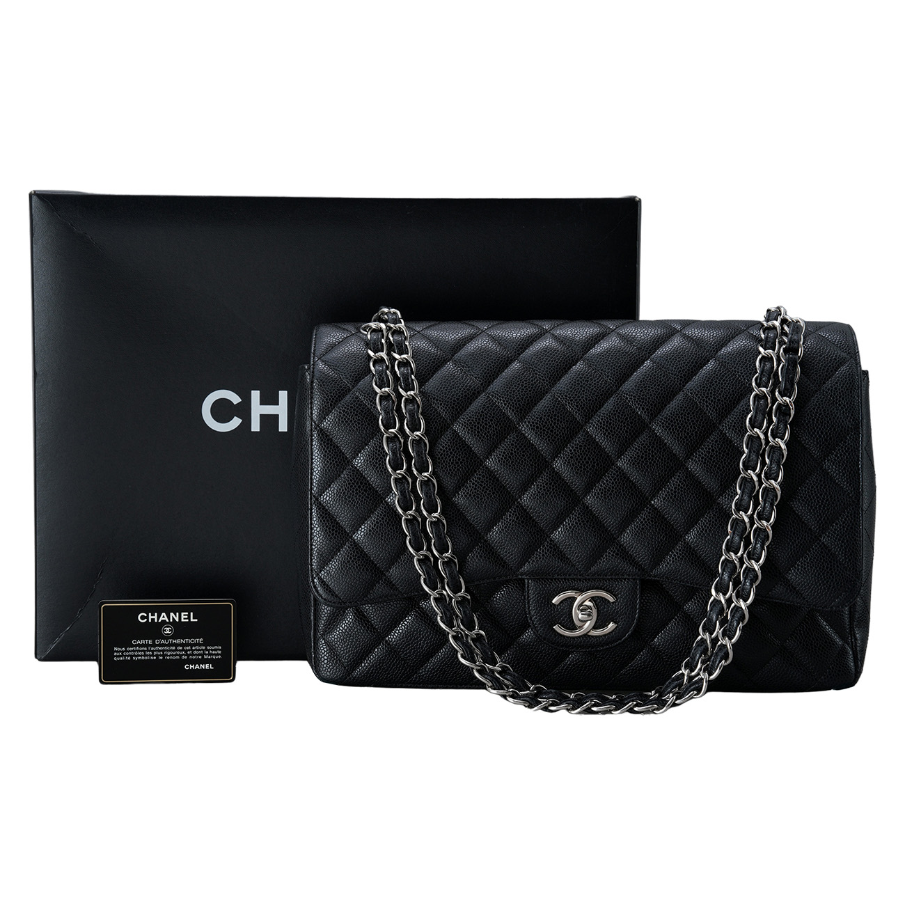 CHANEL(USED)샤넬 캐비어 클래식 맥시 플랩백