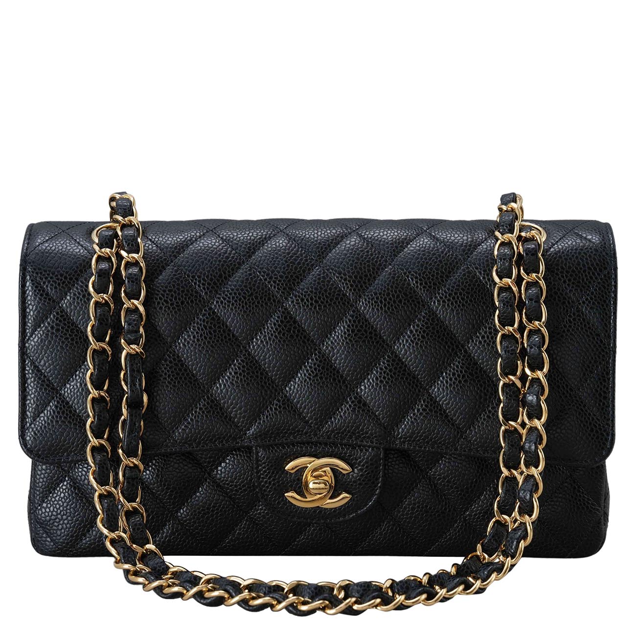 CHANEL(USED)샤넬 캐비어 클래식 미듐 플랩백