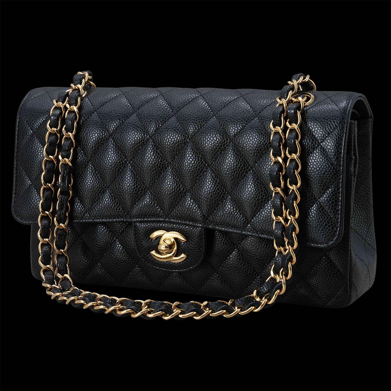CHANEL(USED)샤넬 캐비어 클래식 미듐 플랩백