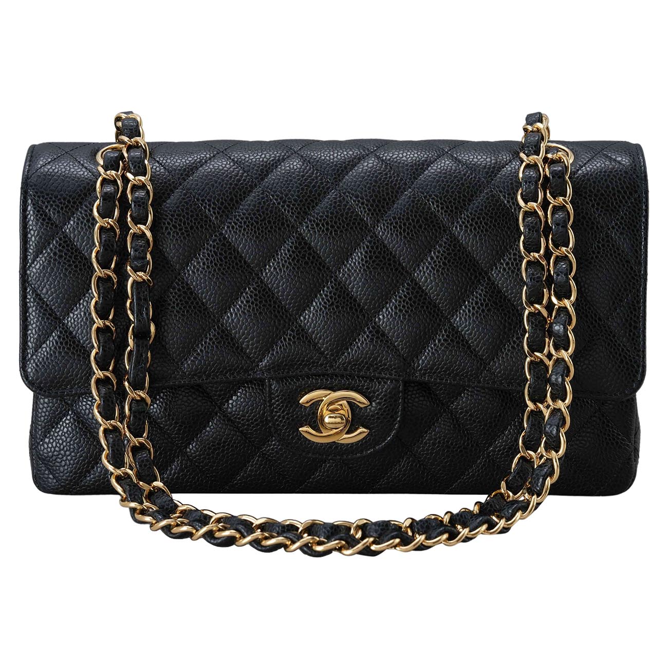 CHANEL(USED)샤넬 캐비어 클래식 미듐 플랩백