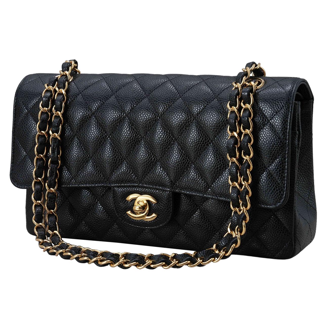 CHANEL(USED)샤넬 캐비어 클래식 미듐 플랩백