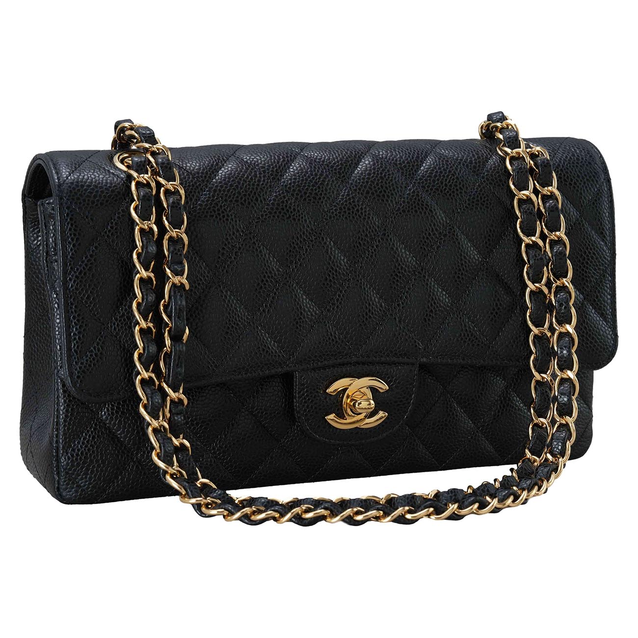 CHANEL(USED)샤넬 캐비어 클래식 미듐 플랩백