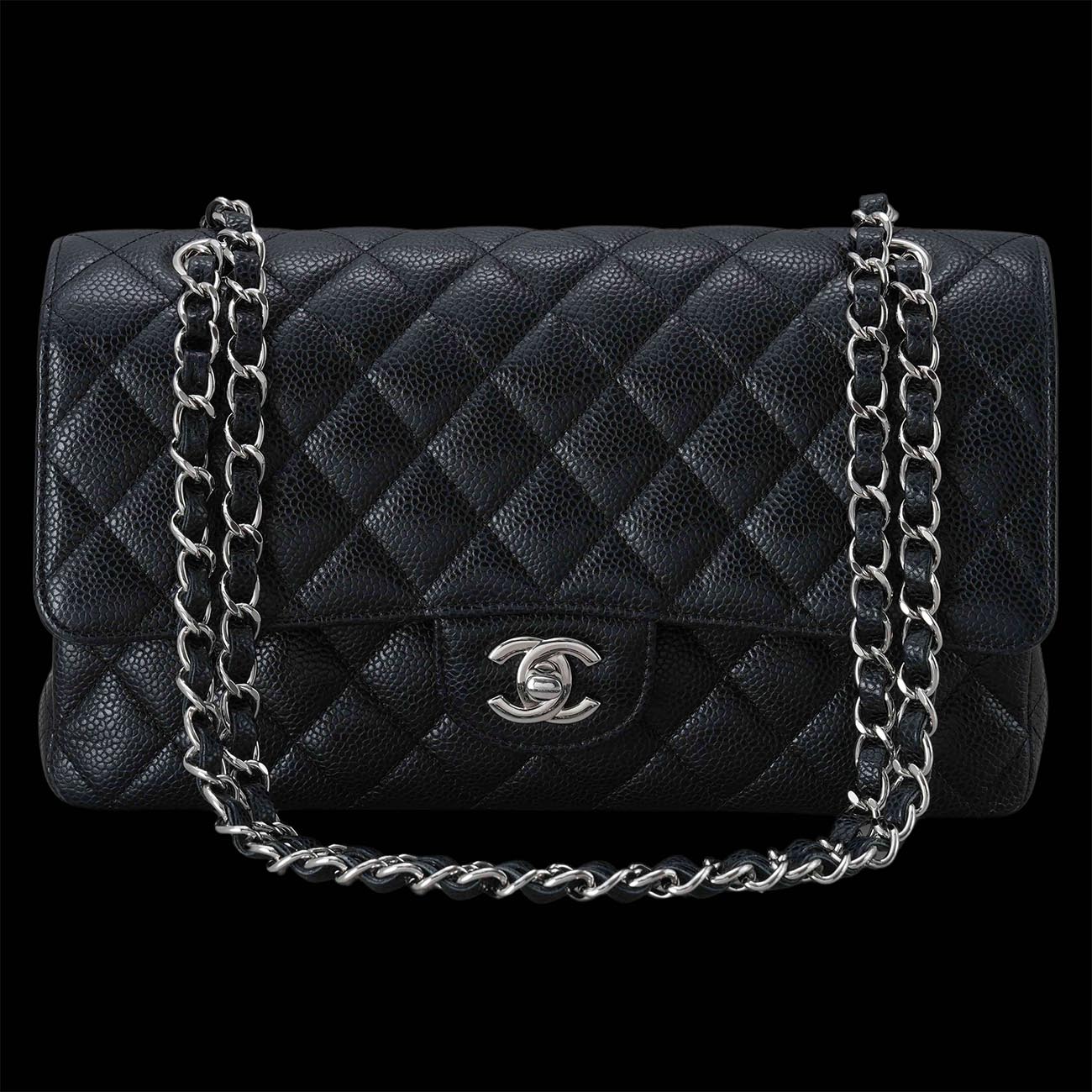 CHANEL(USED)샤넬 캐비어 클래식 미듐 플랩백
