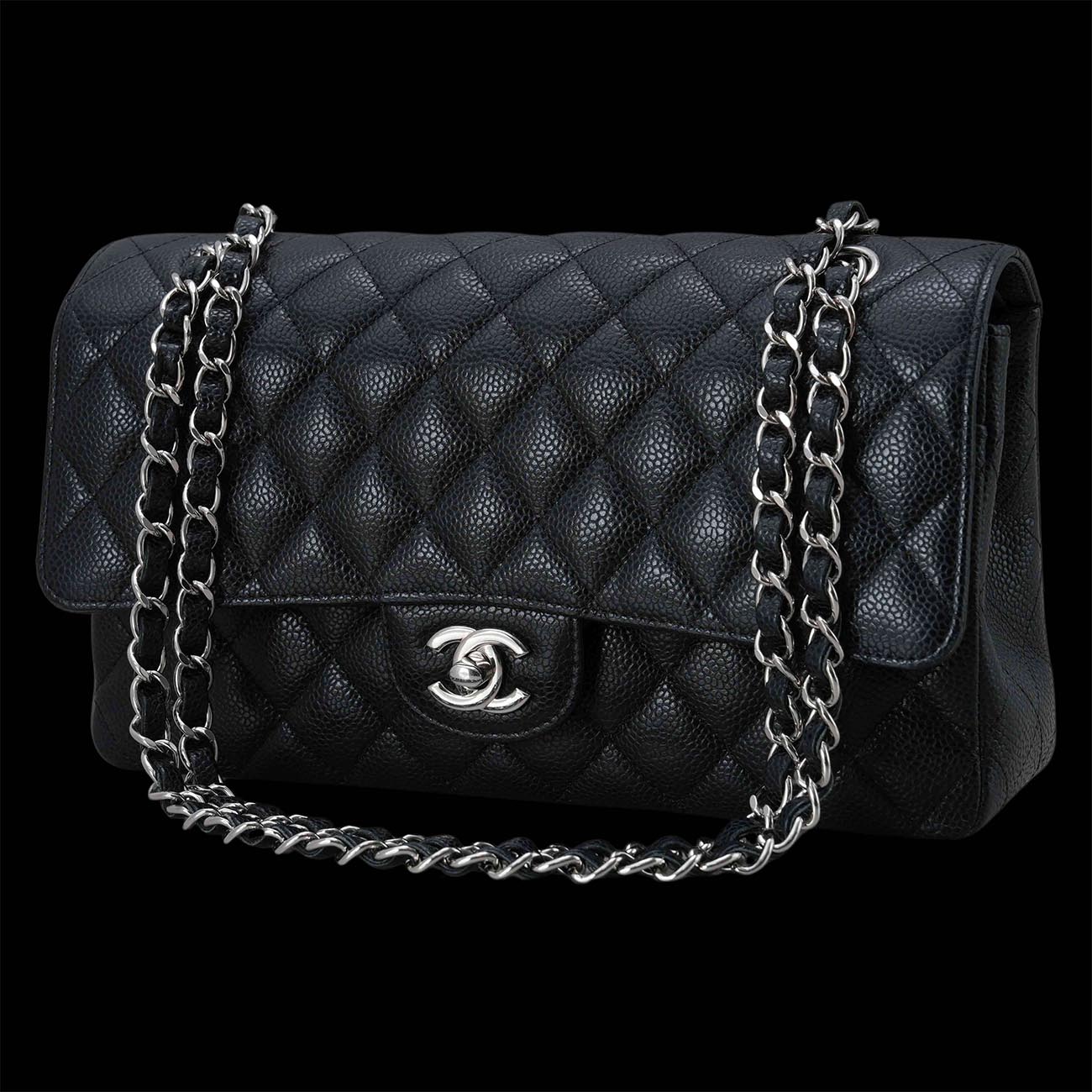 CHANEL(USED)샤넬 캐비어 클래식 미듐 플랩백