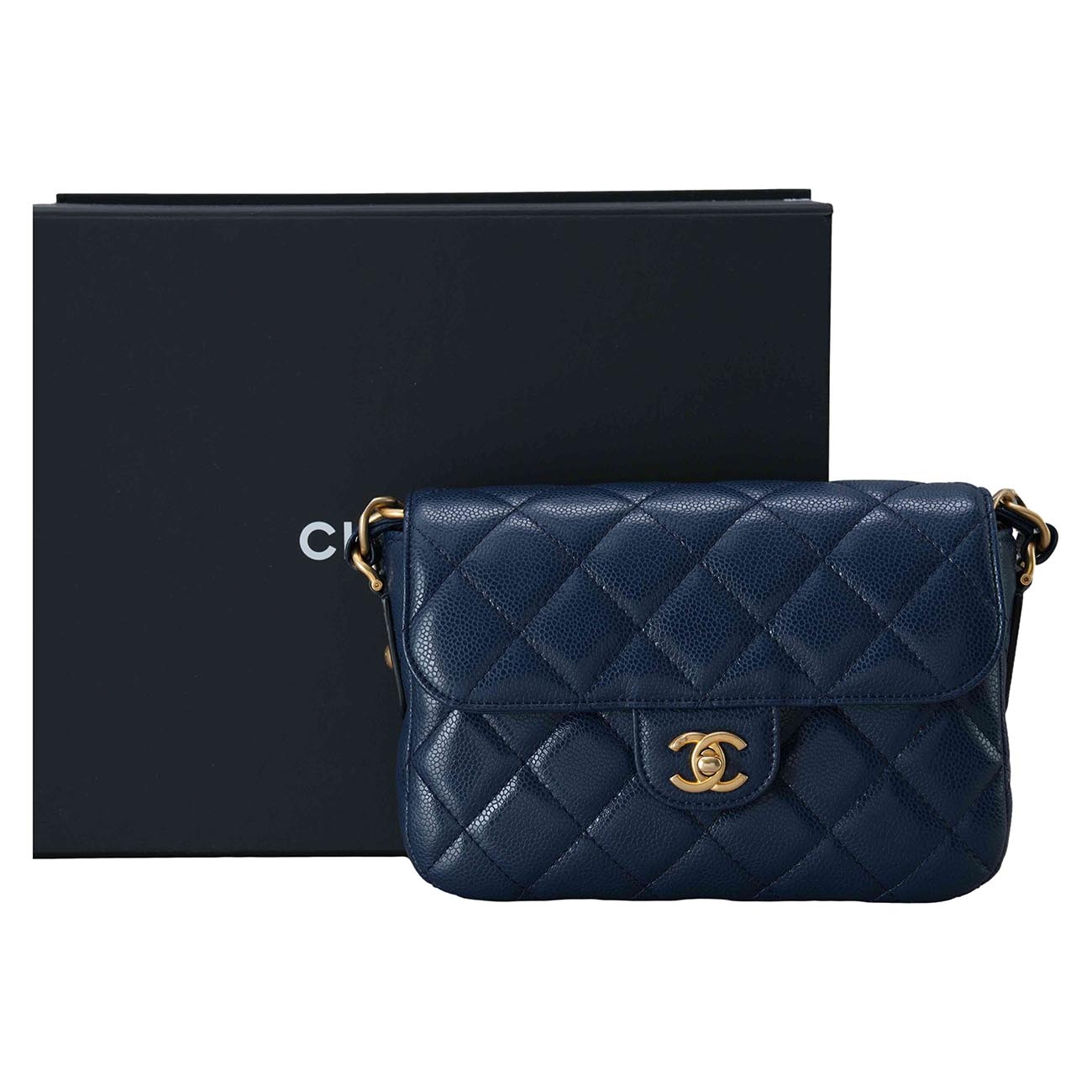CHANEL(USED)샤넬 AS3182 캐비어 스몰 플랩 숄더백