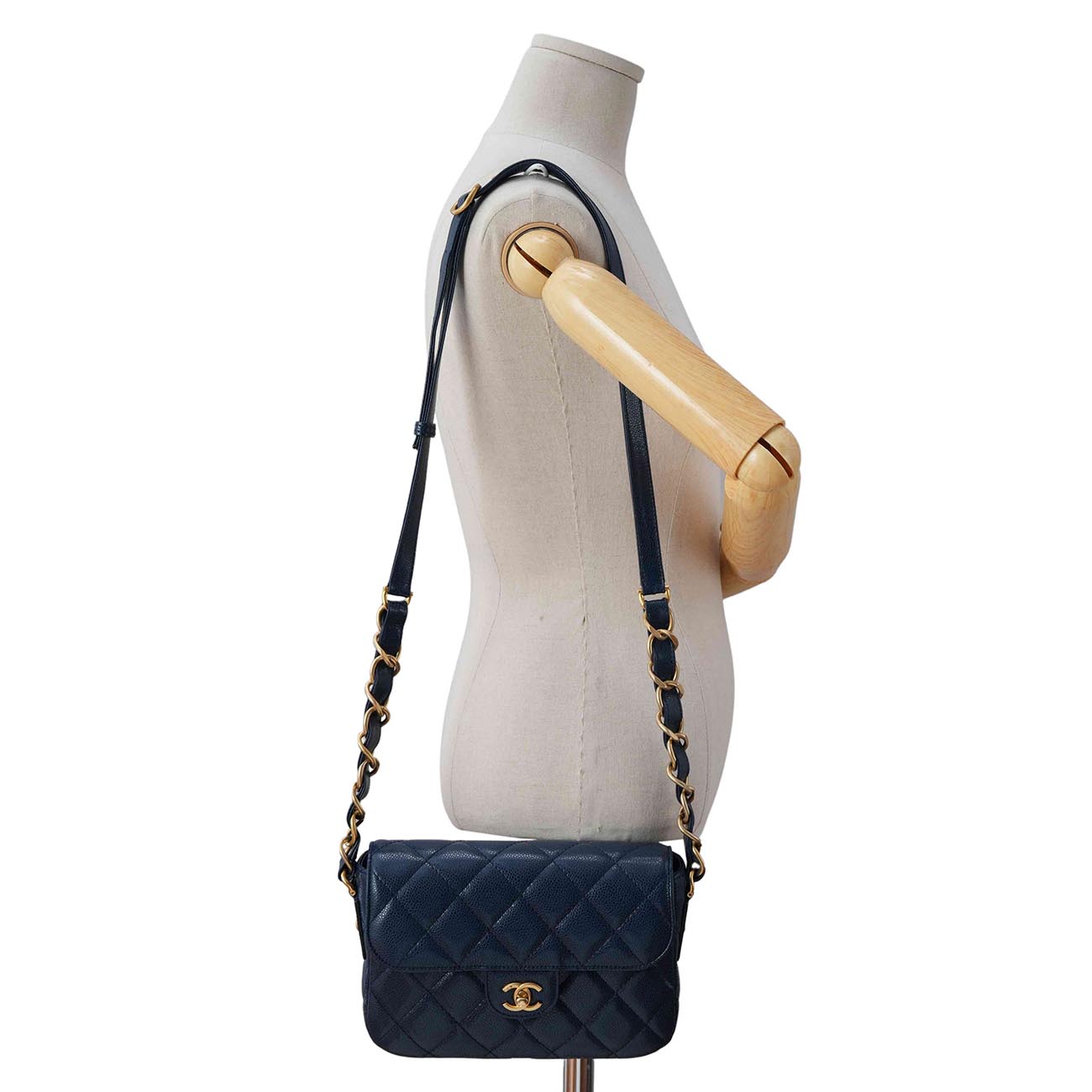 CHANEL(USED)샤넬 AS3182 캐비어 스몰 플랩 숄더백