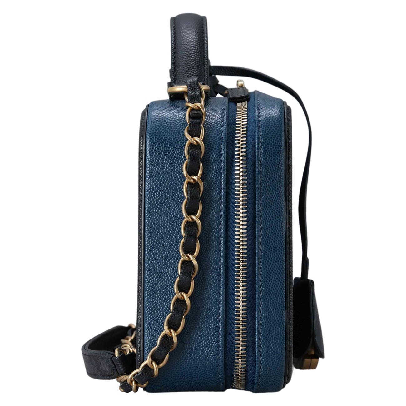 CHANEL(USED)샤넬 캐비어 코스메틱 토트 겸 숄더백