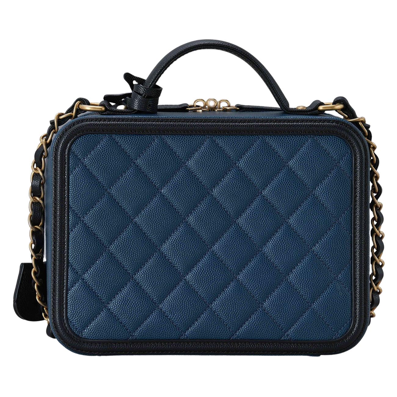 CHANEL(USED)샤넬 캐비어 코스메틱 토트 겸 숄더백