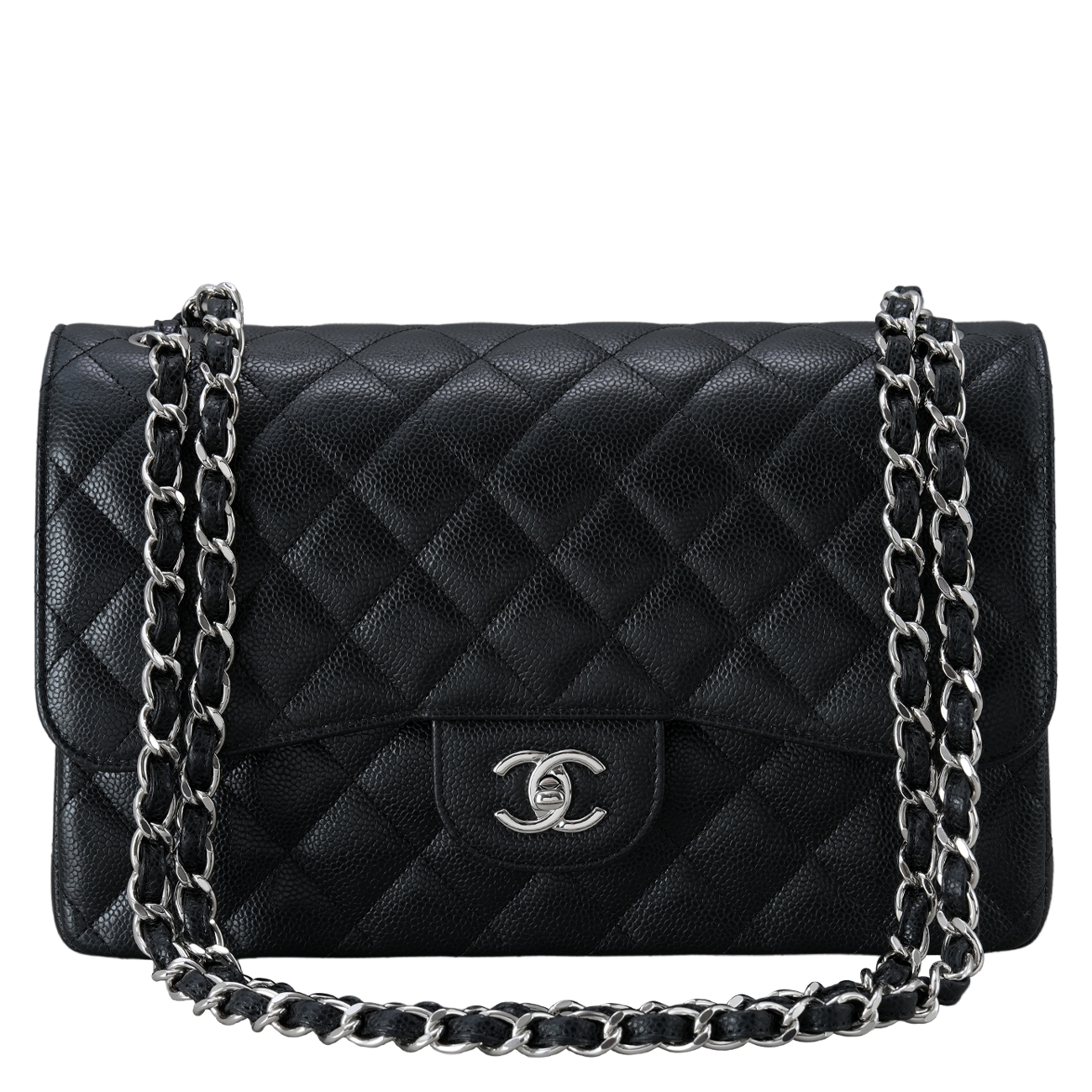 CHANEL(USED)샤넬 클래식 캐비어 라지 플랩백